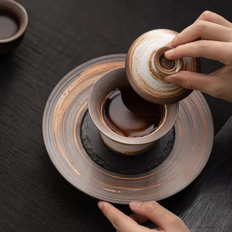 Jupiter Stoneware Gaiwan with Lid, 160ml