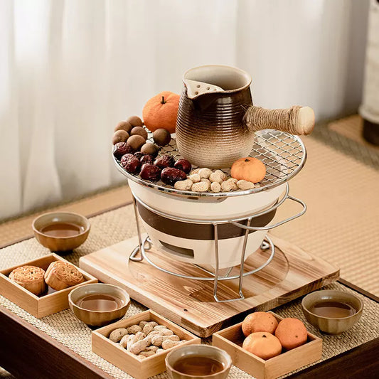 Clay Pot Tea Boiling Set with Travel Bag