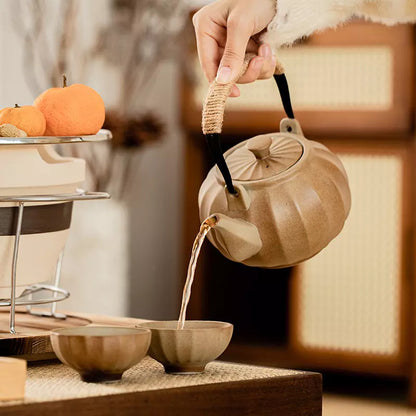 Pumpkin Pot Tea Boiling Set with Travel Bag