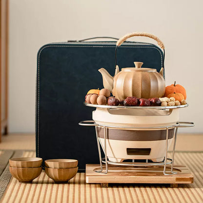 Pumpkin Pot Tea Boiling Set with Travel Bag