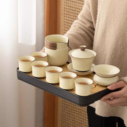 Portable Ru Yao Tea Set