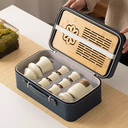 Portable Ru Yao Tea Set