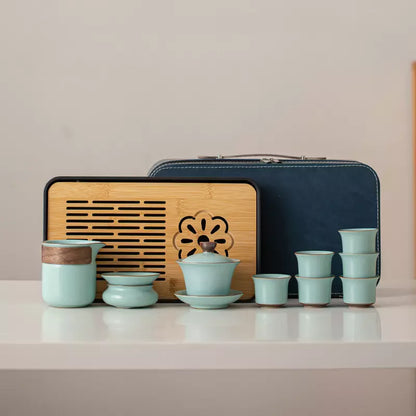Portable Ru Yao Tea Set