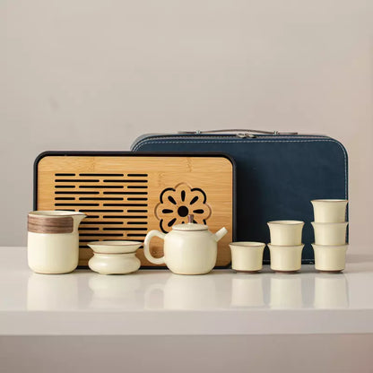 Portable Ru Yao Tea Set