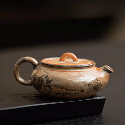 Crackle Glaze Cat Handcrafted Ceramic Teapot – 80ml Cat