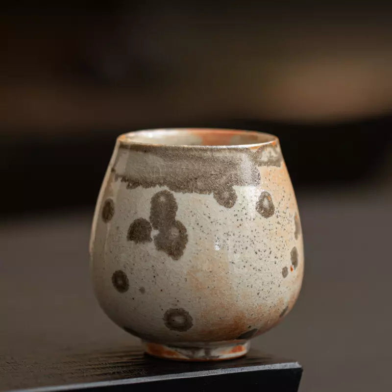 Crackle Glaze Cat Ceramic Rain Listening Cup-130ML Cat