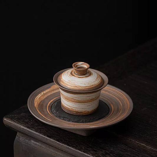 Jupiter Stoneware Gaiwan with Lid, 160ml