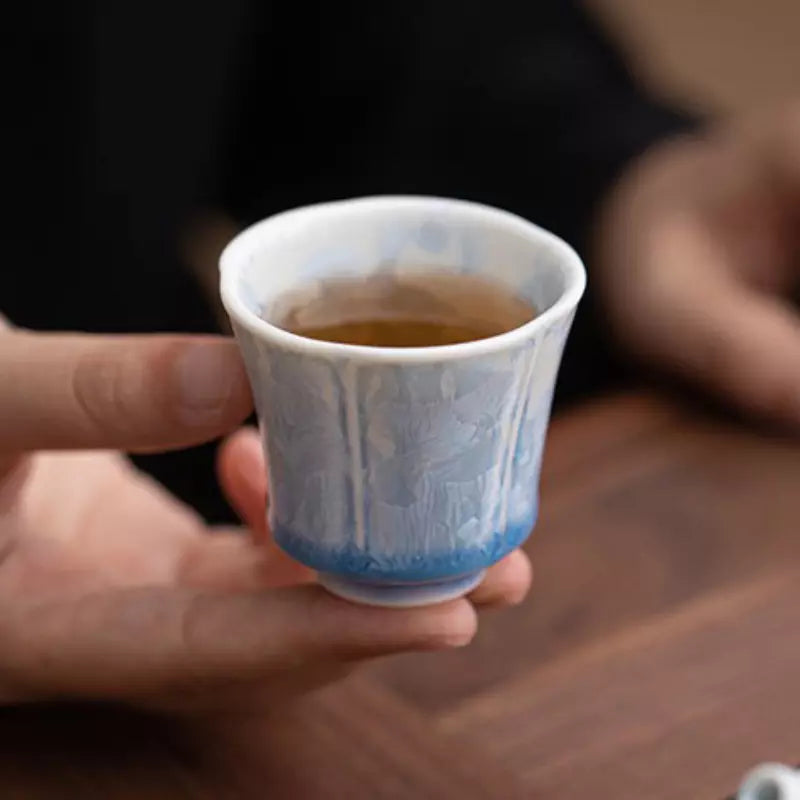 Blue Ice Crystalline Glaze 40ML Tasting Cup