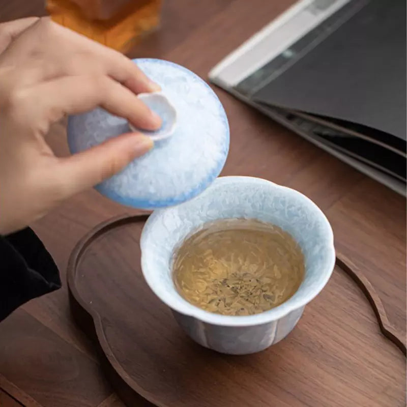 Blue Ice Crystalline Glaze 100ML Gaiwan