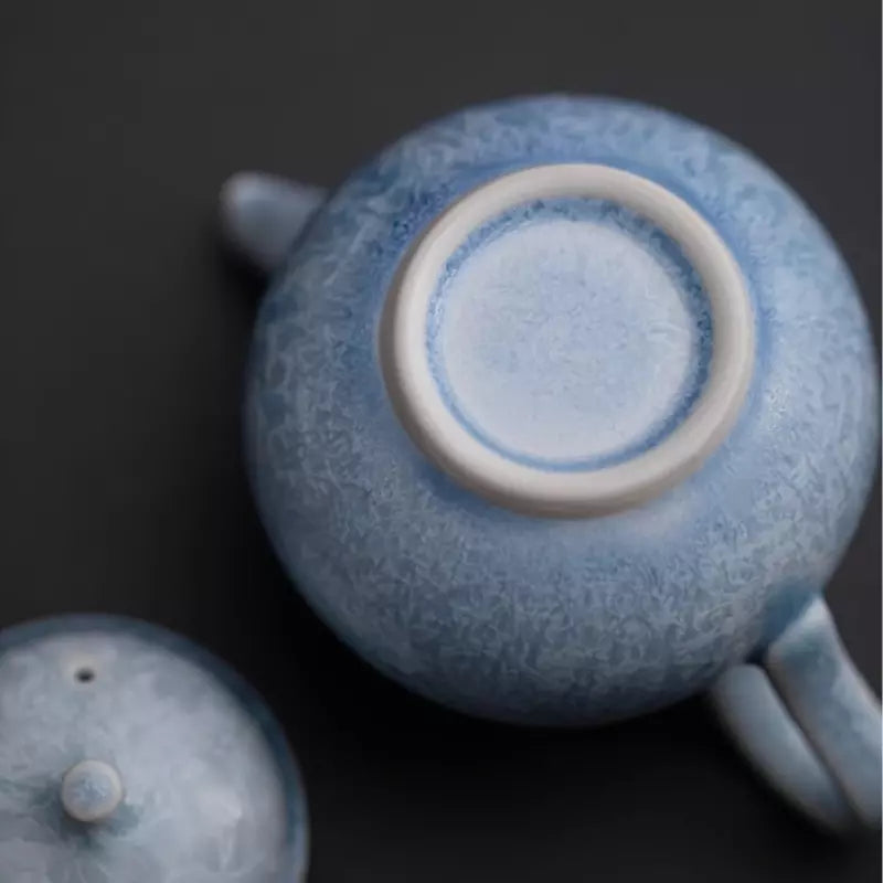 Blue Ice Crystalline Glaze 100ML Small Teapot
